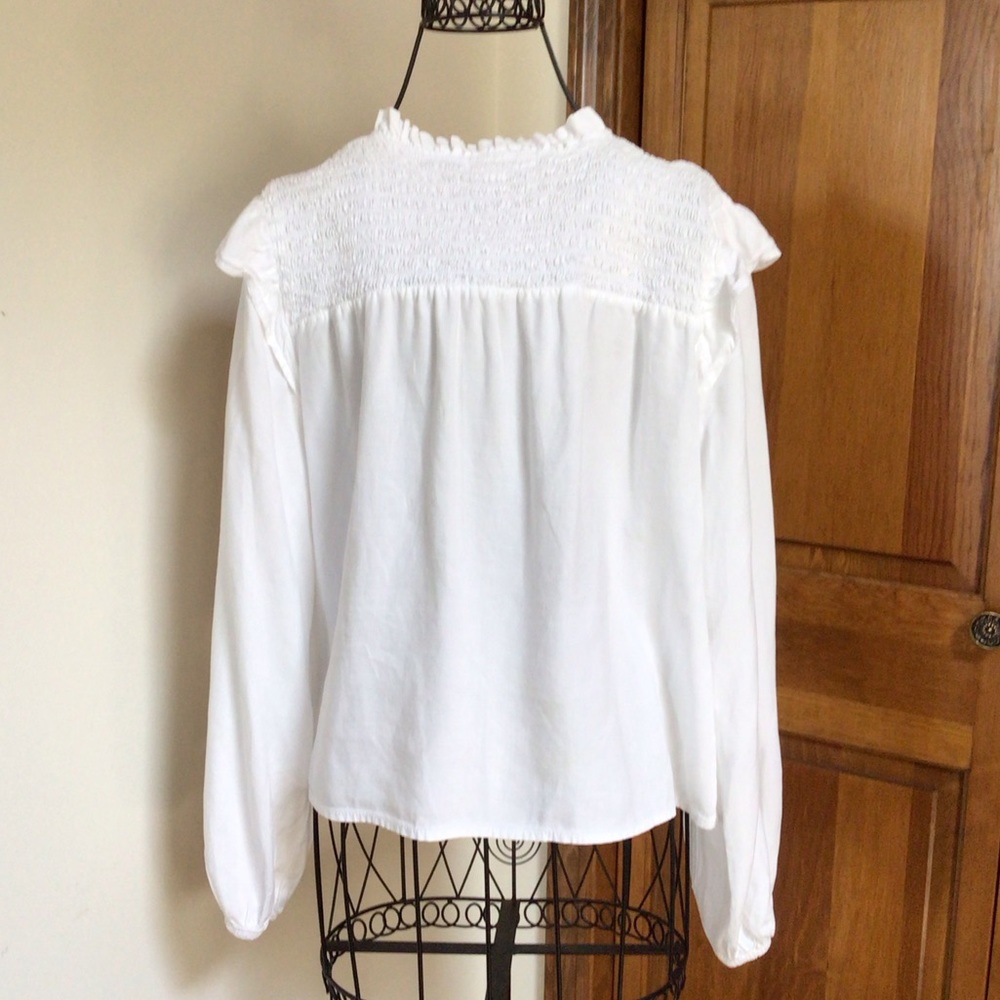 Long Sleeve Smocked Ruffle Pullover 
Bella Dahl! XS - Picture 6 of 10